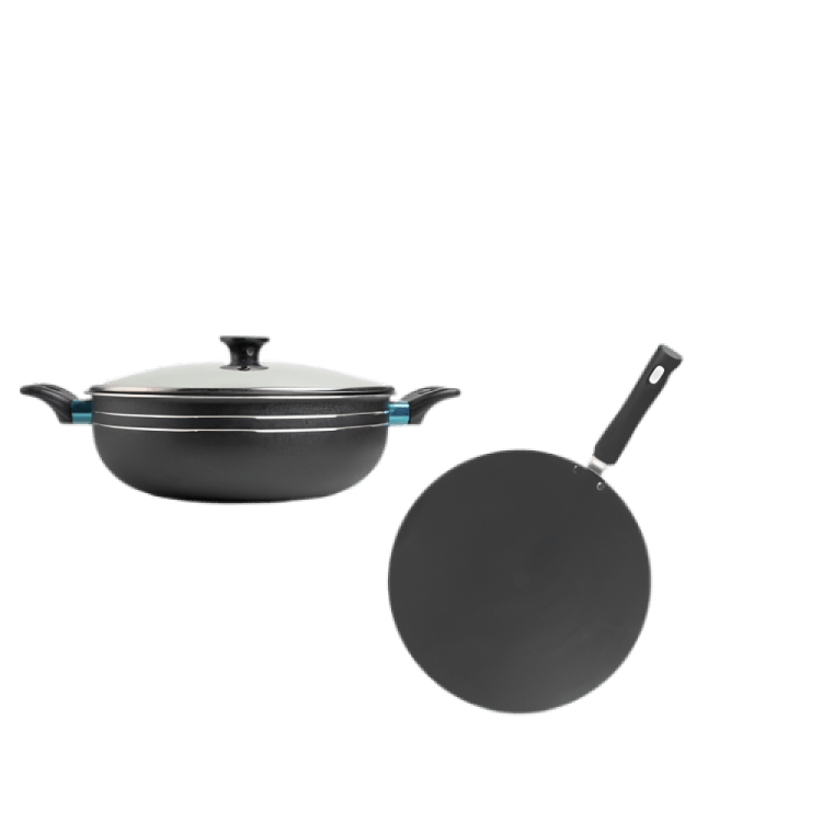 Nonstick Wok 30CM and 30CM Griddle