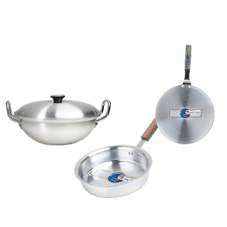 Premium Cookware Set: Wok, Pan & Griddle