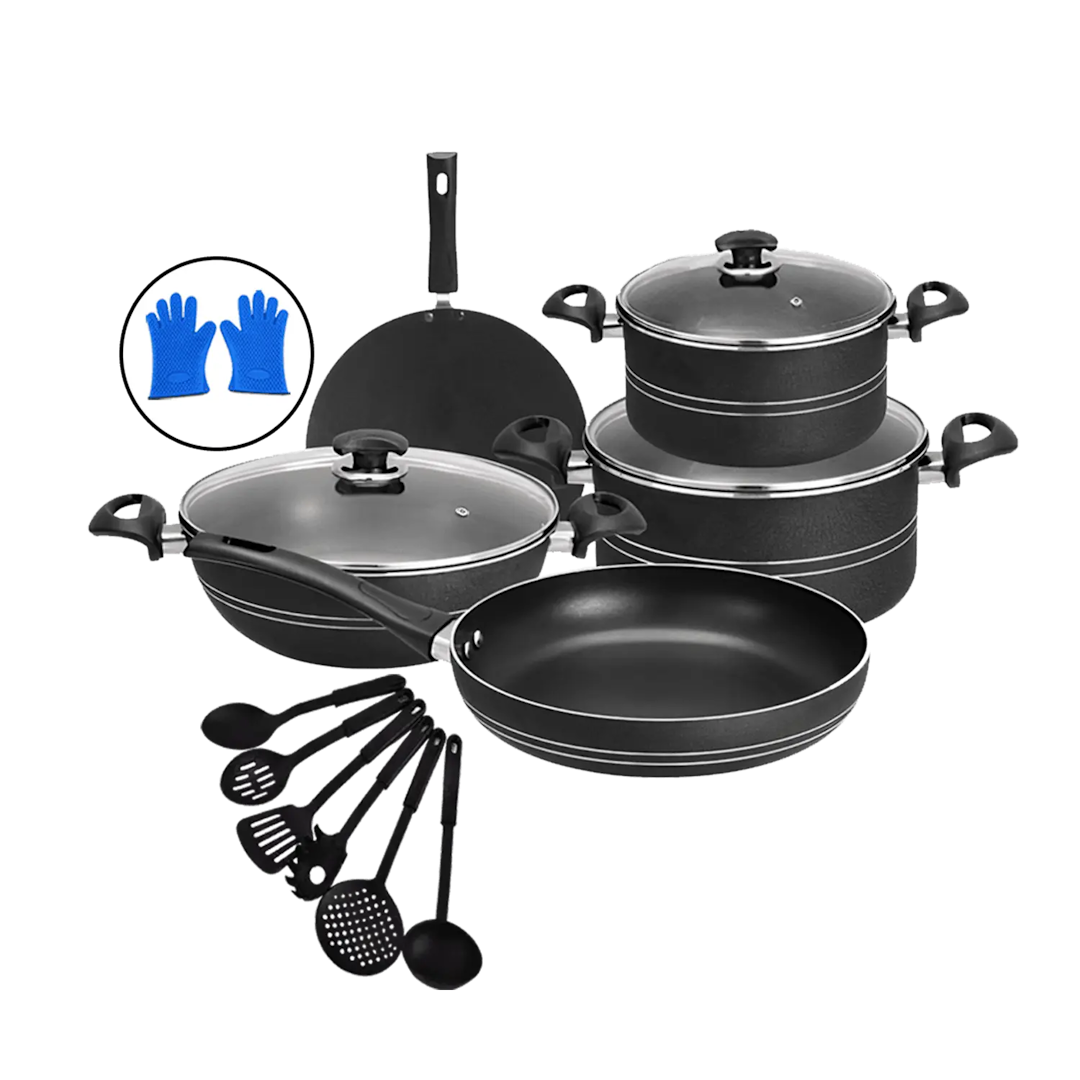 Kitchen Master Nonstick Cookware Set | 13 Pieces