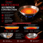 Metal Finish Round Frying Pan – 22cm to 30cm – view 4 | Cherrypot cookware Pakistan