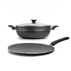 Non-Stick Bundle – 30cm Wok + 30cm Griddle | Cherrypot cookware Pakistan