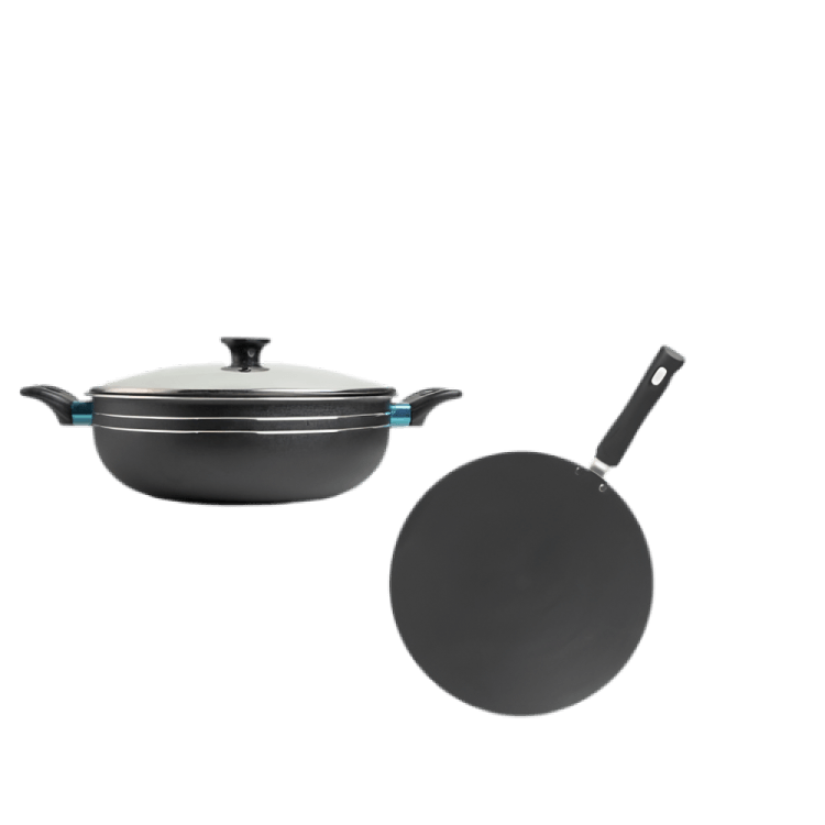 Non-Stick Bundle – 30cm Wok + 30cm Griddle – view 6 | Cherrypot cookware Pakistan