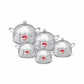 Crystal Belly Metal Finish Set – 10 Pieces Belly Shape – main product photo | Cherrypot cookware Pakistan