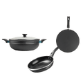 Non-Stick Trio – 28cm Wok + 24cm Frying Pan + 30cm Griddle – main product photo | Cherrypot cookware Pakistan