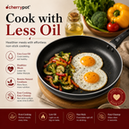 Non-Stick Round Frying Pan - 20cm to 30cm - Cherrypot cookware, Pakistan