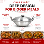 Metal Finish Bundle – 28cm Candy Wok + 24cm Frying Pan – view 4 | Cherrypot cookware Pakistan