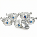 Blossom Pots Set – 10 Pieces Metal Finish (18cm to 28cm) | Cherrypot cookware Pakistan