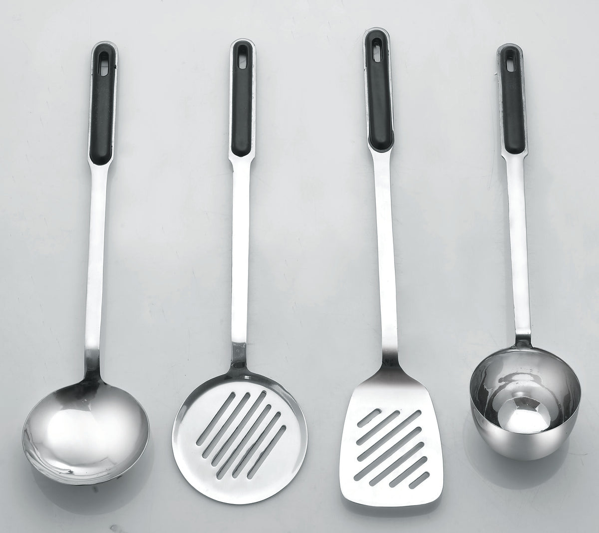 Stainless Steel Cooking Spoons Set – 4 Pieces | Cherrypot cookware Pakistan