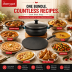 Non-Stick Bundle – 30cm Wok + 30cm Griddle – view 5 | Cherrypot cookware Pakistan
