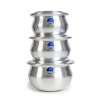 Baby Sipri Metal Finish Set – 6 Pieces (12cm, 14cm, 16cm) – view 8 | Cherrypot cookware Pakistan