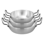 Baby Wok Set Metal Finish – 3 Pieces (18cm, 20cm, 22cm) – view 7 | Cherrypot cookware Pakistan
