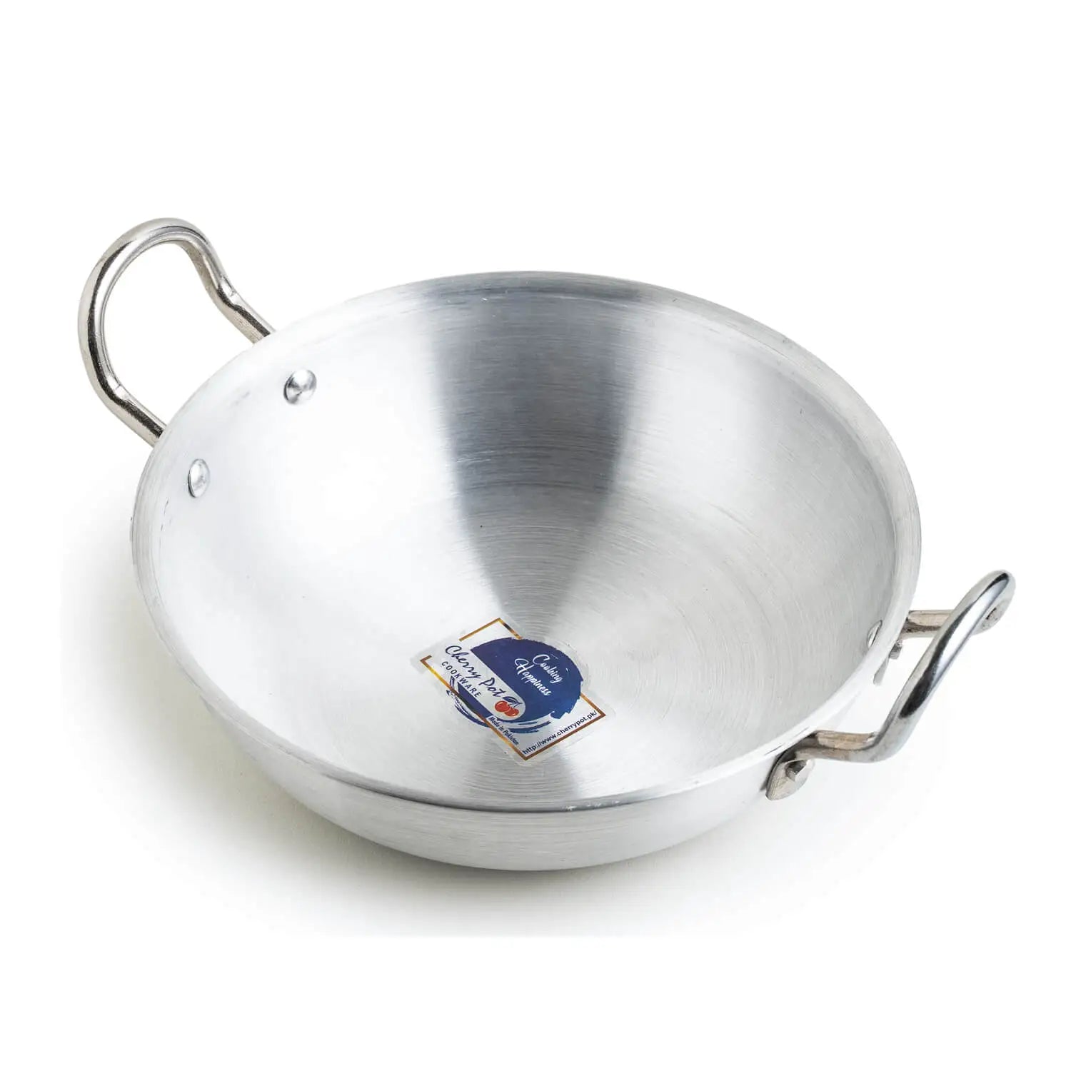 Baby Wok Set with Lids Metal Finish – 6 Pieces (18cm, 20cm, 22cm + Lids) – view 9 | Cherrypot cookware Pakistan