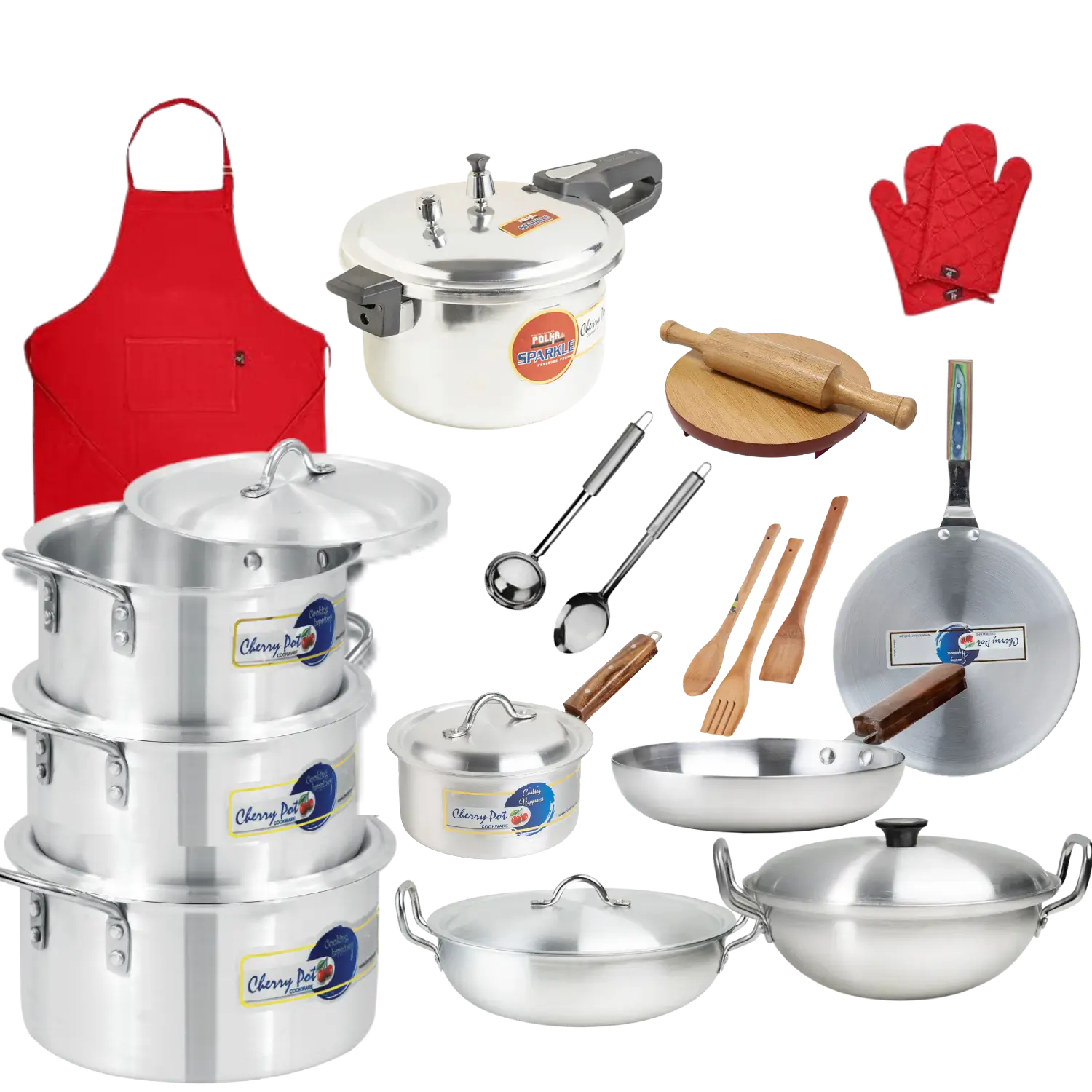 Bandhan Jumbo Marriage Gift Set – 25 Pieces Complete Kitchen – main product photo | Cherrypot cookware Pakistan