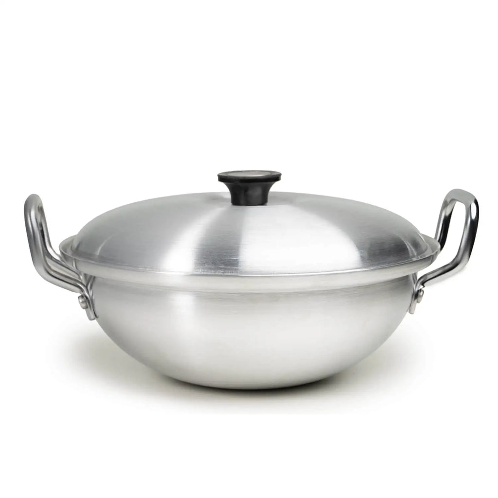 Candy Wok Metal Finish with Lid – 26cm & 28cm | Cherrypot cookware Pakistan