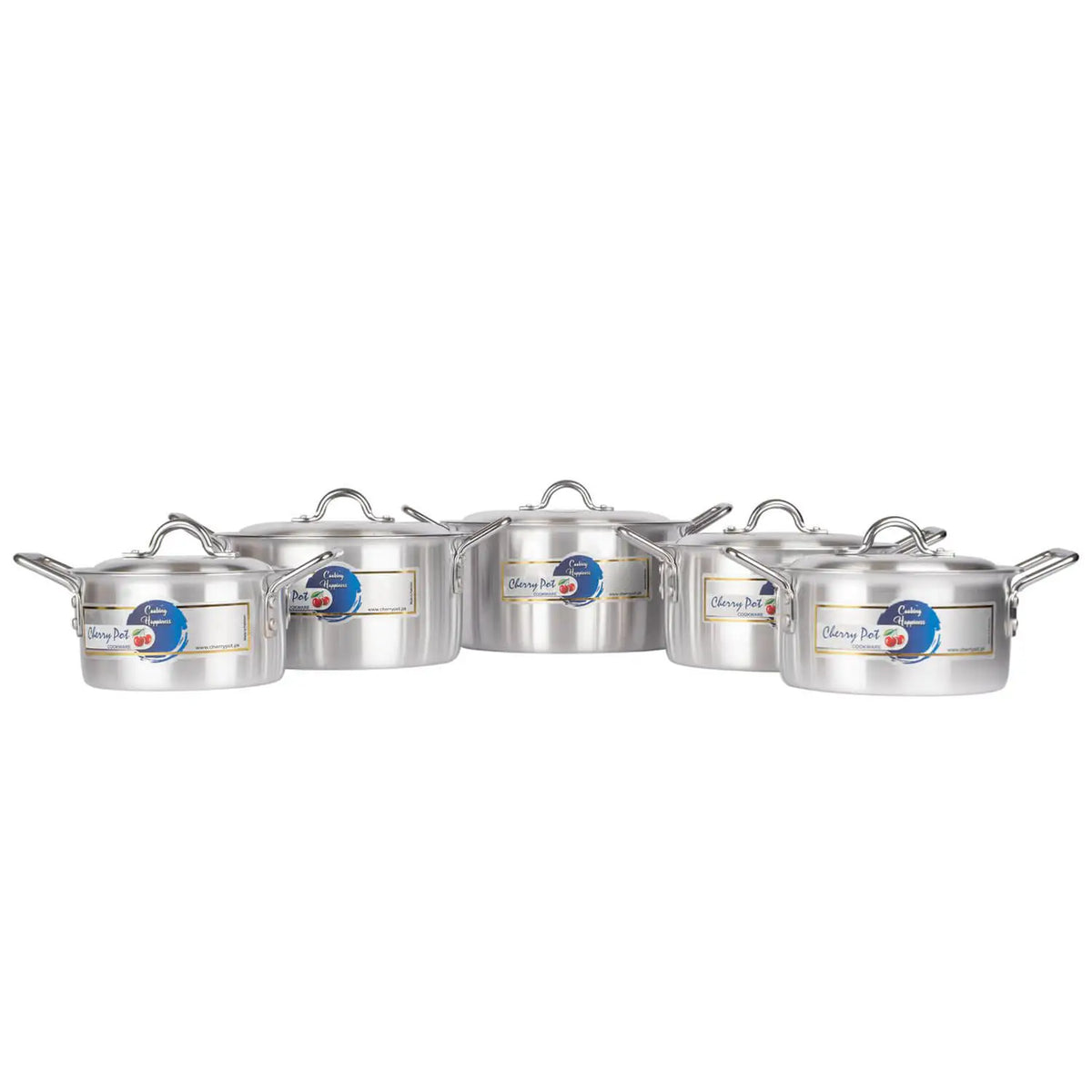 Cherry Smart Metal Finish Set – 10 Pieces (18cm to 28cm) – view 7 | Cherrypot cookware Pakistan