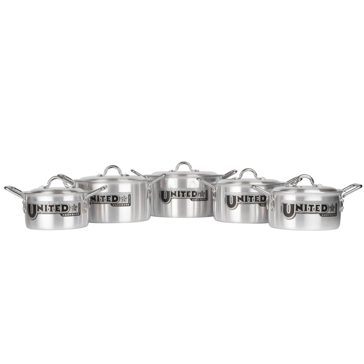 United Smart Metal Finish Set – 10 Pieces (18cm to 28cm) – view 6 | Cherrypot cookware Pakistan