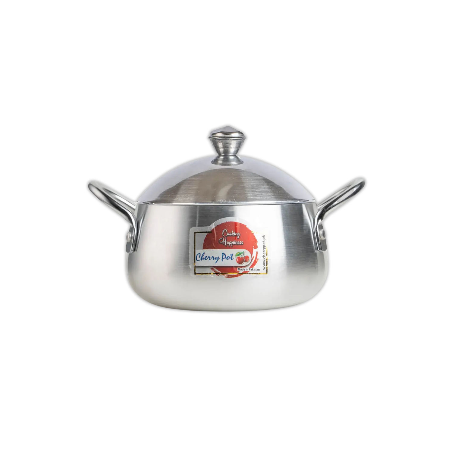 Crystal Belly Metal Finish Casserole – 16cm to 25.5cm (2L to 6L) – view 6 | Cherrypot cookware Pakistan