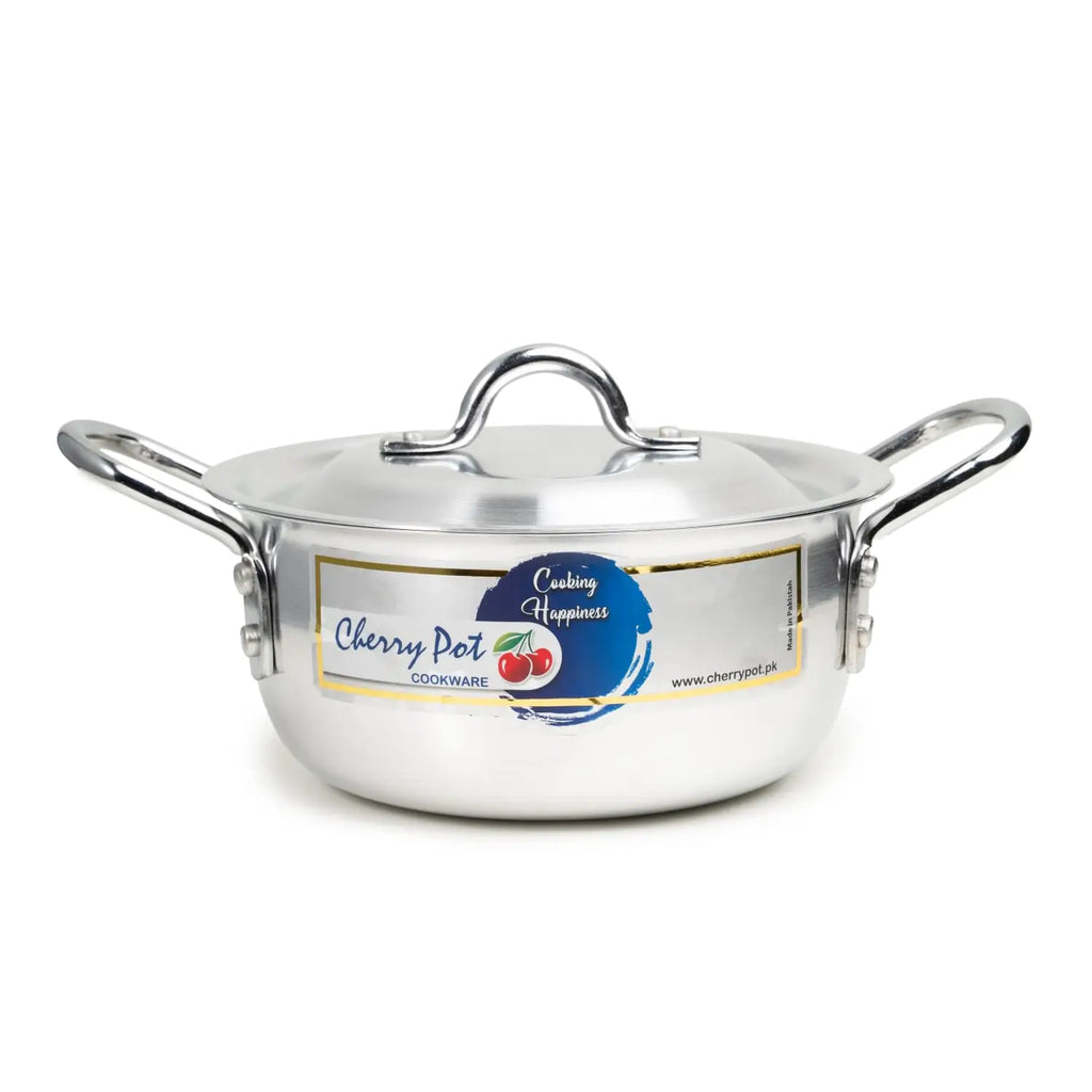 Max Metal Finish Casserole with Lid – 18cm to 28cm (2L to 8L) – view 7 | Cherrypot cookware Pakistan