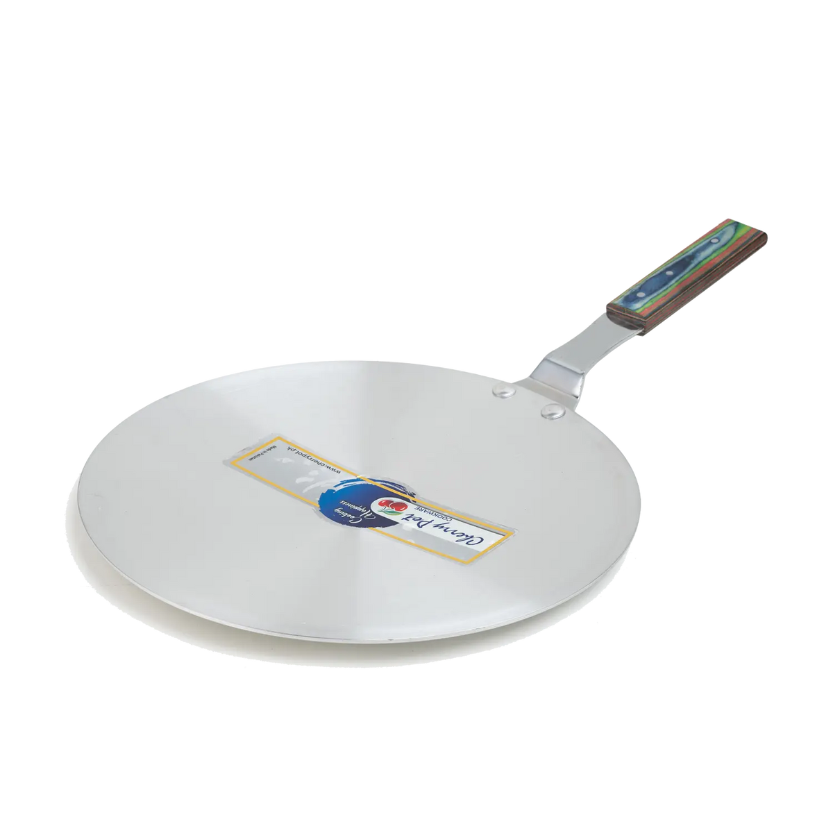 Metal Finish Tawa with Wooden Handle – 30cm & 36cm – view 8 | Cherrypot cookware Pakistan