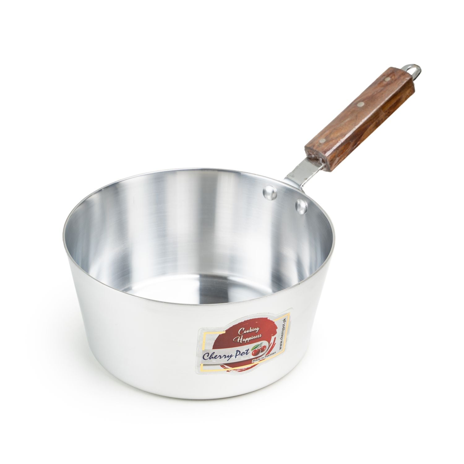 Metal Finish Milk Pan with Pouring Spout – 16cm to 22cm – view 6 | Cherrypot cookware Pakistan
