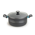 Non-Stick Casserole with Glass Lid – 21cm to 26cm (3L to 6L) | Cherrypot cookware Pakistan