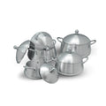 United Belly Metal Finish Set – 10 Pieces Belly Shape | Cherrypot cookware Pakistan