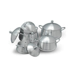 United Belly Metal Finish Set – 10 Pieces Belly Shape | Cherrypot cookware Pakistan