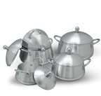 Crystal Belly Metal Finish Set – 10 Pieces Belly Shape | Cherrypot cookware Pakistan