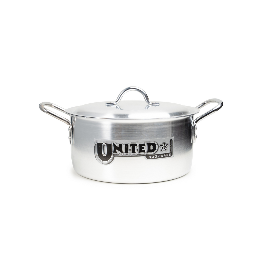 United Opal Metal Finish Casserole - 26cm to 33cm (6L to 13L) - Cherrypot cookware, Pakistan