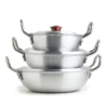 Baby Wok With lids metal Finishing (6 Pcs Set)