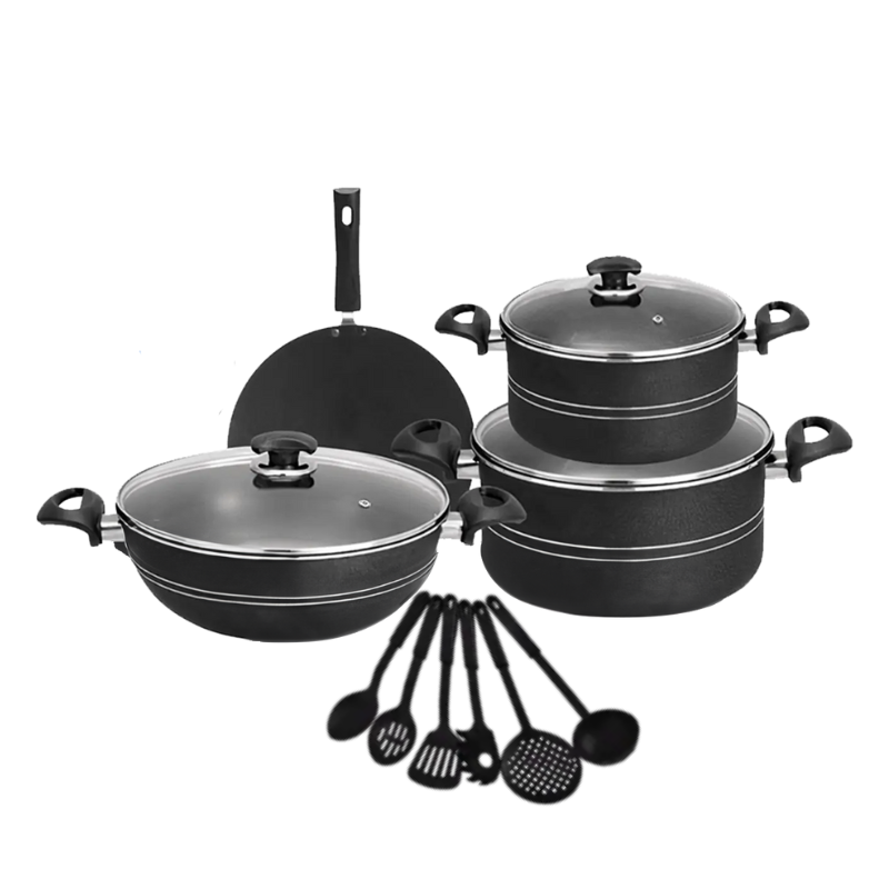 Kitchen Master Nonstick Cookware Set | 13 Pieces